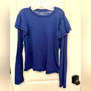 Vineyard vines girls flutter sleeve surf t size xl- long sleeve -3 colors avail